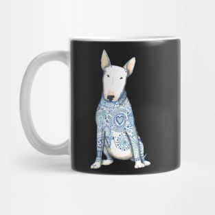 English Bull Terrier, Beautiful Bully,with his best tattoos Mug